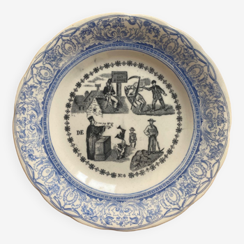 Gien - rebus plate