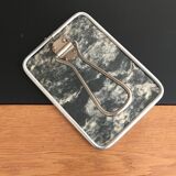Vintage barber mirror - 17x12cm