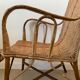 Old rattan armchair