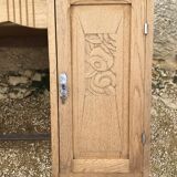 1940s oak desk pickled