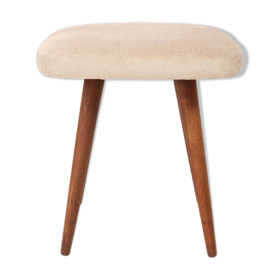 Tabouret Beige Mid-Century Modern, Europe, années 1960