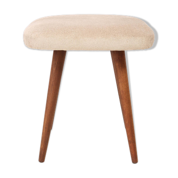 Beige Mid-Century Modern Stool, Europe, 1960s
