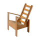 Dutch Modernist Oak Chair, 1980s