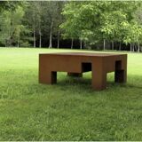 Table basse MPCEM acier Corten design vintage