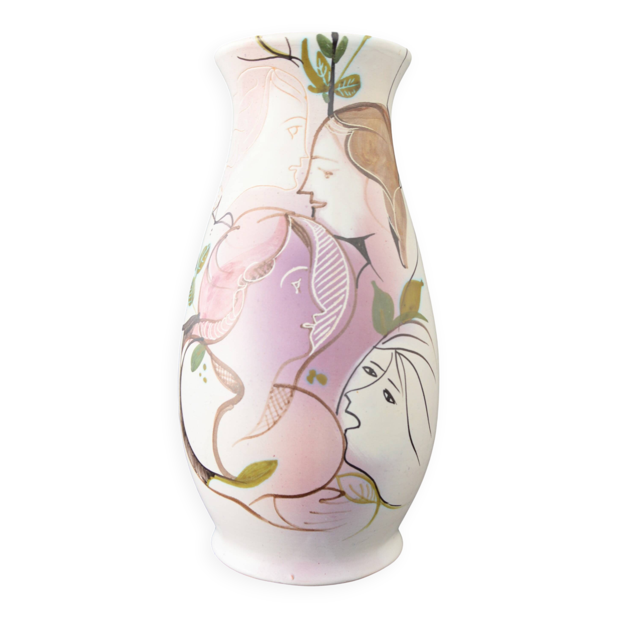 Ceramic vase by Cianciolo Noma, signed 1960