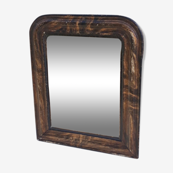 Louis Philippe style mirror 38 x 31 wood and stuccuse