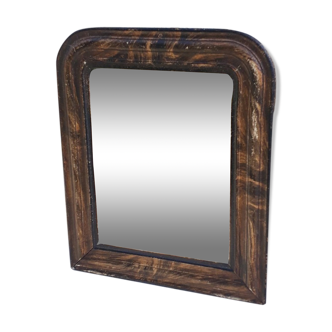 Louis Philippe style mirror 38 x 31 wood and stuccuse