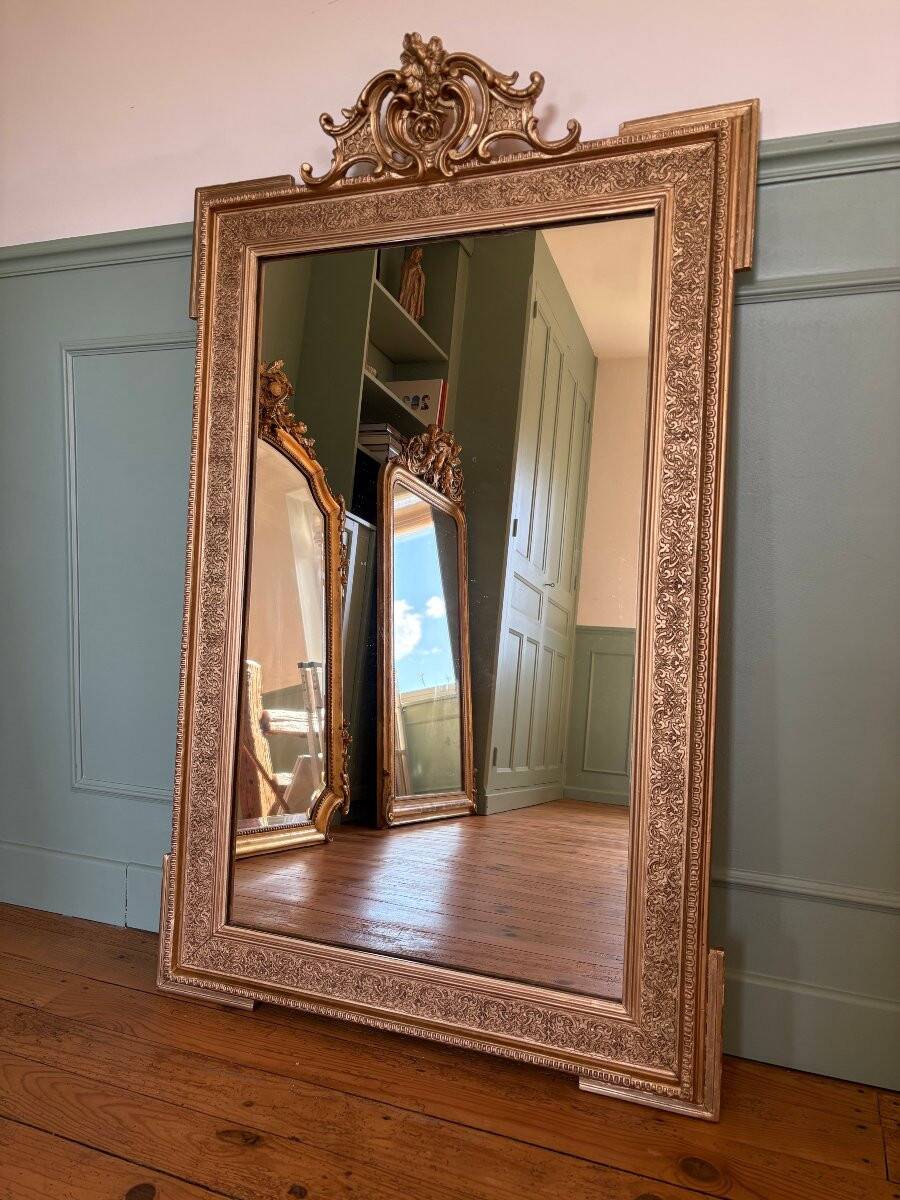 Miroir Napoléon III à fronton