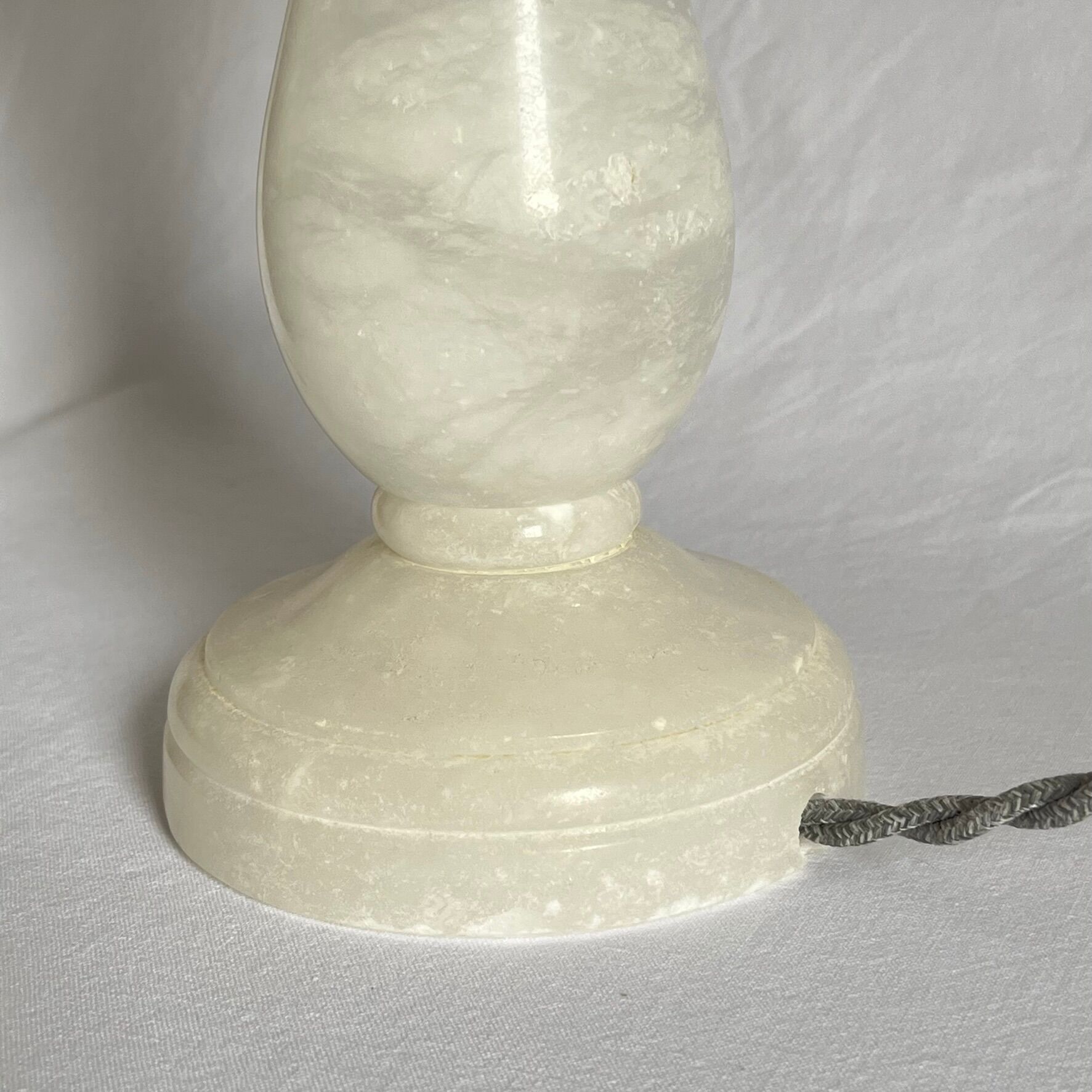 Alabaster bedside lamp