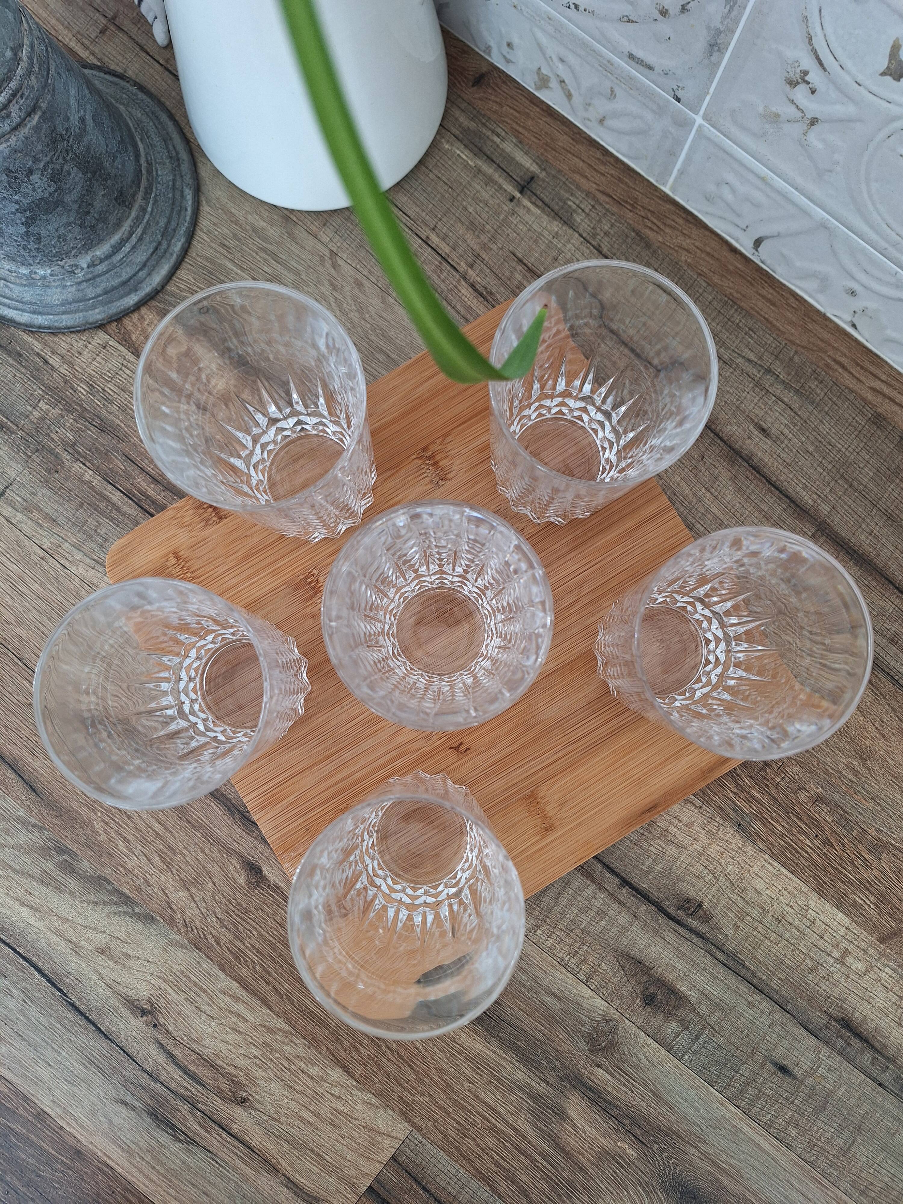 Verres à eau ou apéritif en cristal