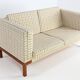Vintage Sofa, In Wool And Teak. Denmark, C.1960