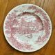 English pink dinner plate