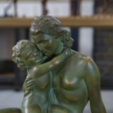 Sculpture en terre cuite patine bronze par Ugo Cipriani