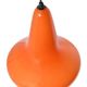 Suspension en opaline orange des années 1960