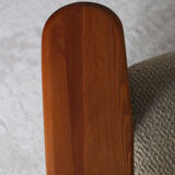 Scandinavian rocking chair in solid pine 1980