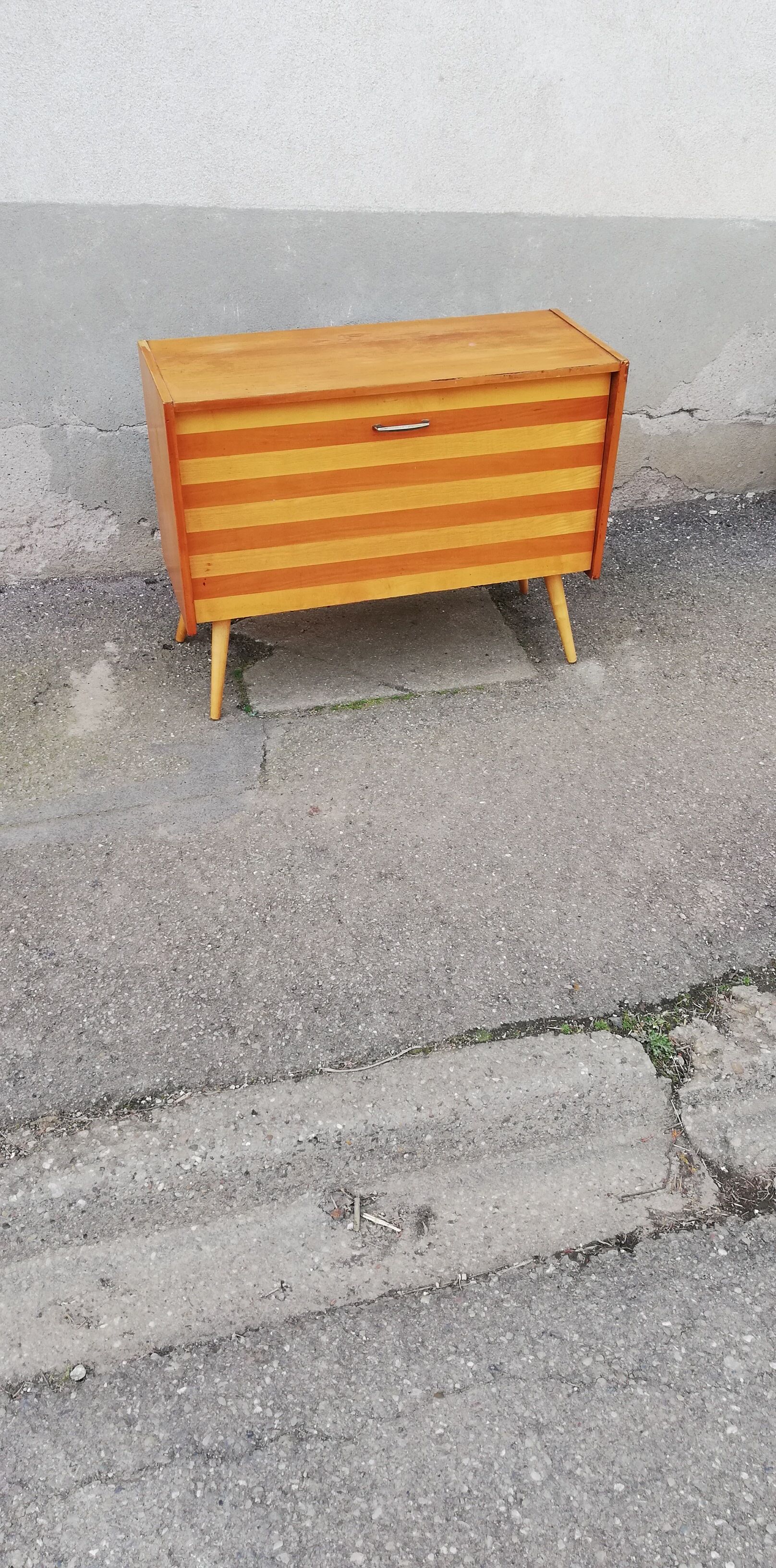 Vintage shoe cabinet compass feet