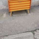 Vintage shoe cabinet compass feet