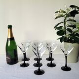 Set 8 champagne glasses