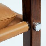 Armchair in Jacaranda Wood and Leather by Celina Decorações, Brazil, 1950s