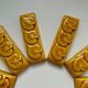 12 yellow leaf earthenware knife holders
