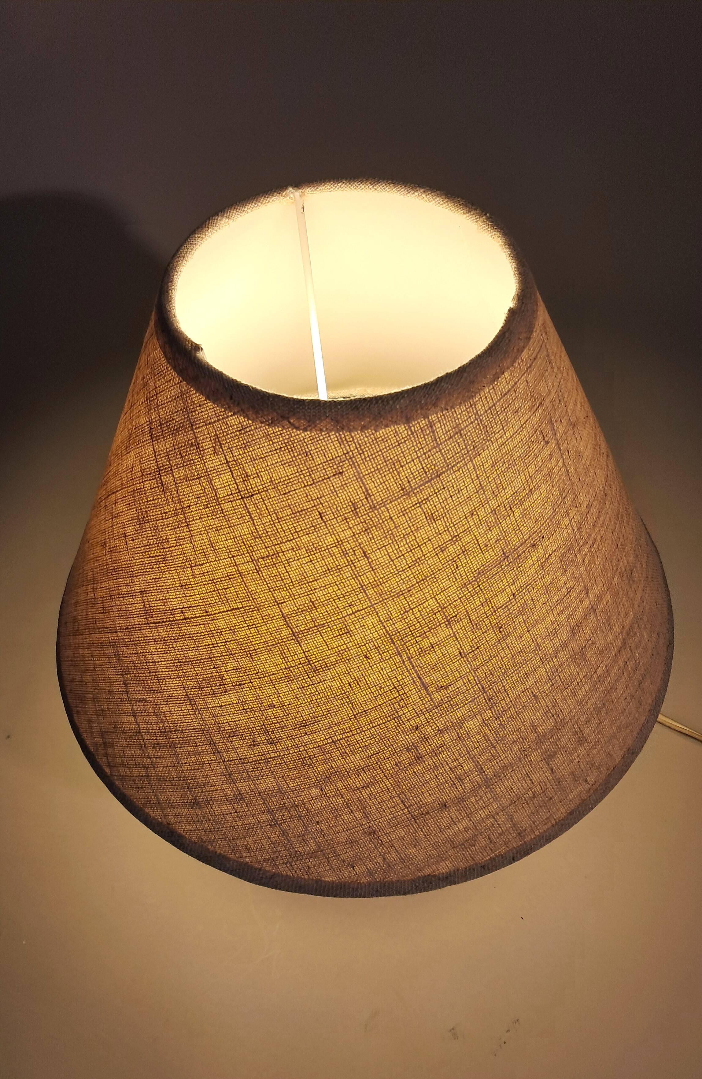 1960 travertine bedside lamp