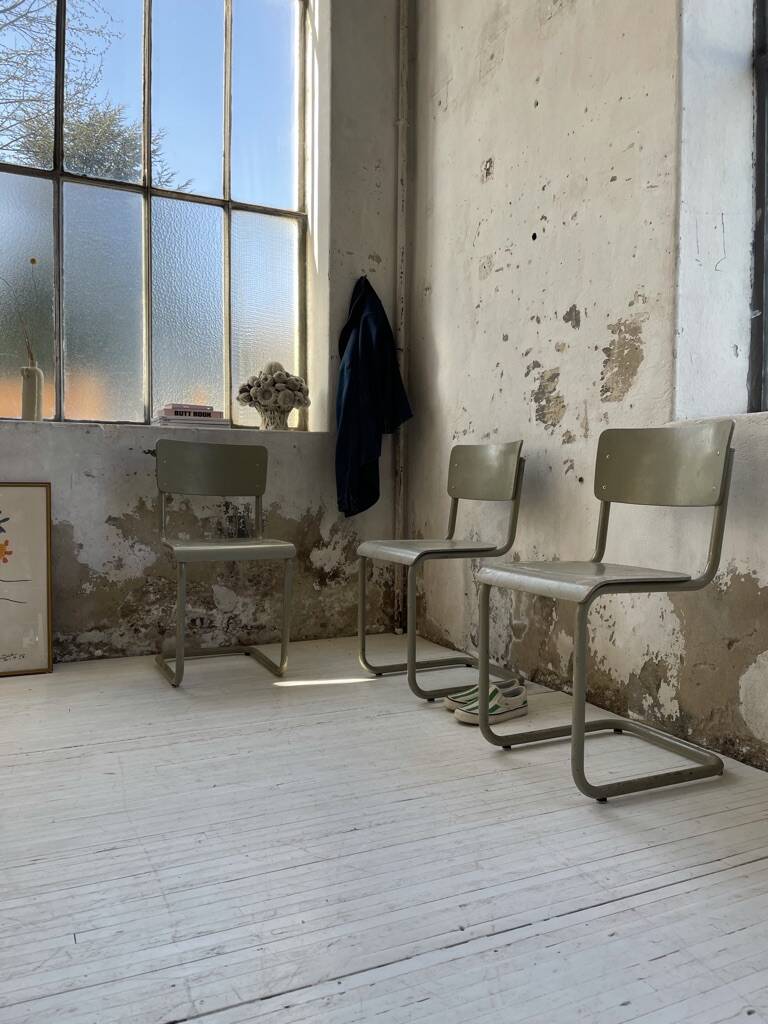 Trio of Tubax chairs 1950