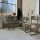 Trio de chaises Tubax 1950