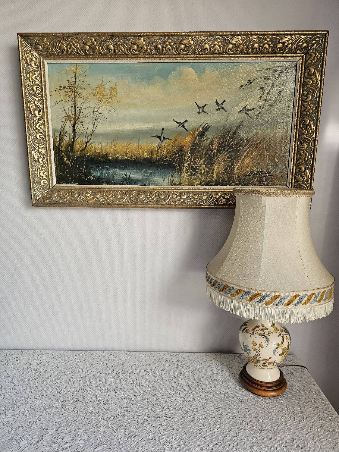 Painting "The Hunt" by Raoul Delbove