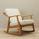 Fauteuil à bascule en chêne, design danois, années 1960, designer: H. Brockmann Petersen, production: Randers Møbelf
