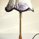 LAMPSHade Plexiglass and Lilac Fabric VINTAGE