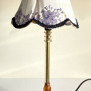 LAMPSHade Plexiglass and Lilac Fabric VINTAGE