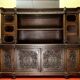 Renaissance-style sideboard, entirely made of walnut and richly carved.
