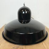 Industrial Black Enamel Factory Pendant Lamp, 1960s