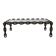 1970s XL Coffee Table Made of Nautical Iron Chain and a Thick Smoked Glass
