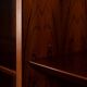 Rosewood library designed by Danish designers with doors by Hundevad & Co, 1960s.