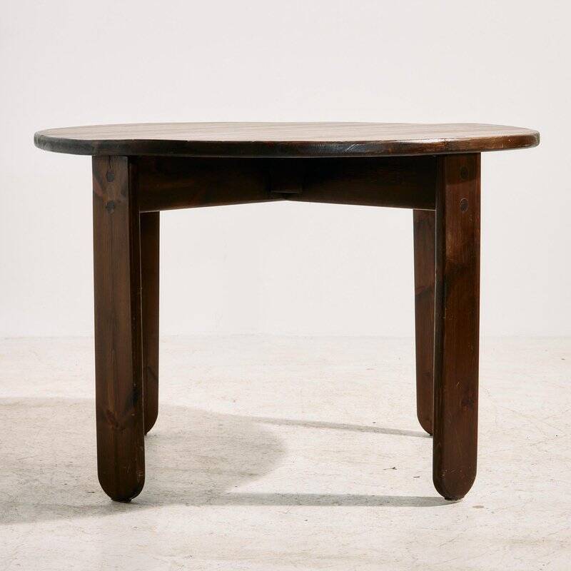 Hungarian Pine Dining Set by Mária Szedleczky, 1970s, Set of 5