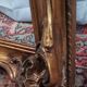 Cadre ancien en bois et stuc doré