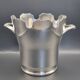 Elegant ice bucket/scoop, silver-plated with square hallmark - A 321