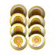 Series of eight Sarreguemines plates