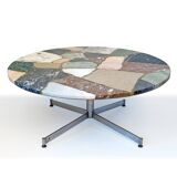 Sixties vintage design stone coffee table