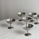 Lot de 6 coupelles vintage en inox