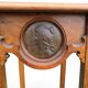 Tall Art Nouveau carved wooden side table
