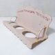 vintage powder pink enamelled steel plant stand