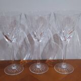 Très Joli Série De 3 Verre A Eau Cassandra En Cristal D'arques