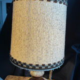 Vintage table lamp with original lampshade