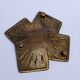 Vintage solid brass catchall tray "Four Aces" playing cards - 1950s