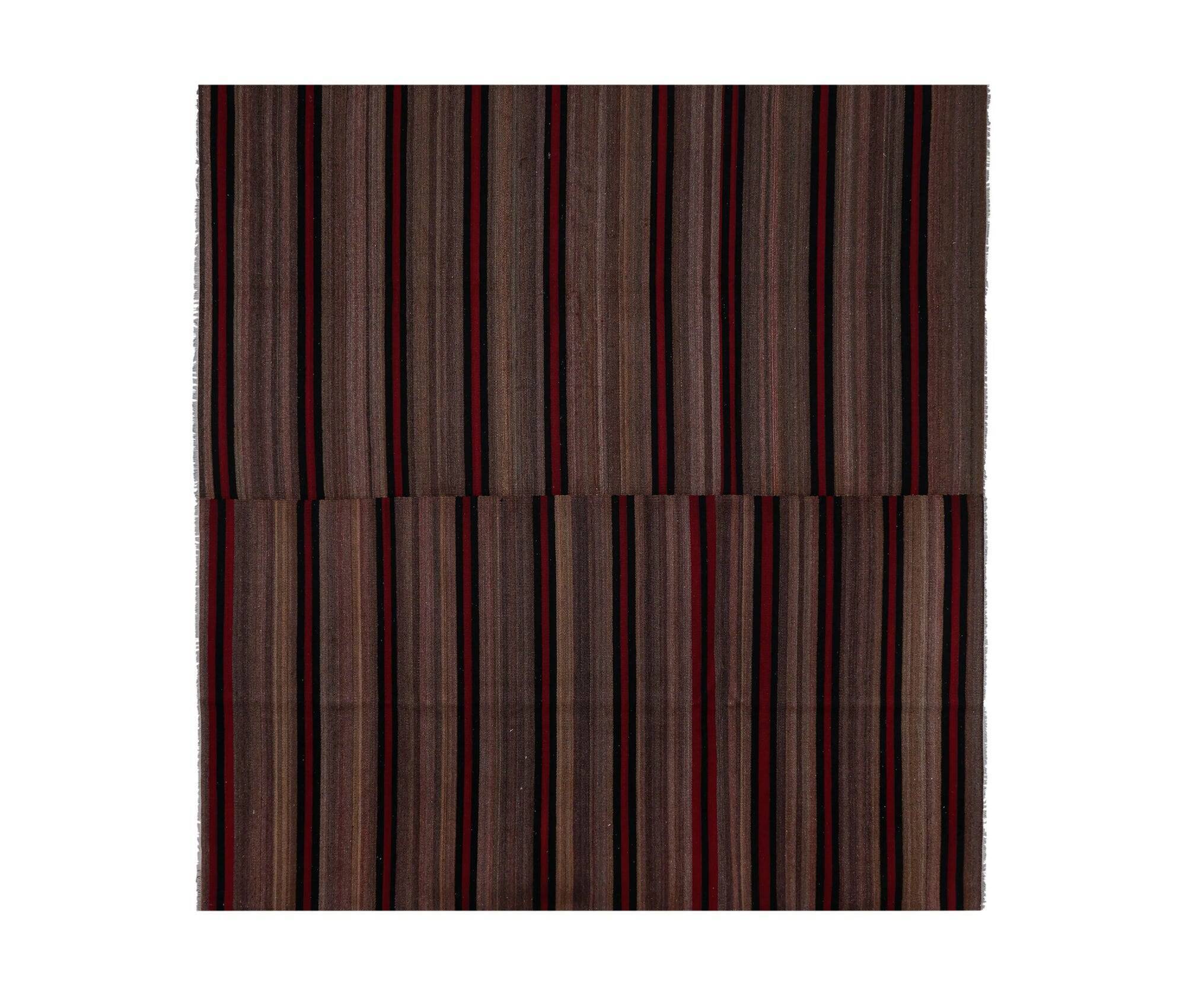 Vintage Turkish kilim handwoven 291x291 cm