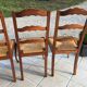 Suite of 6 Louis XV-style mulched chairs