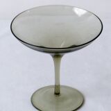 Set de 5 coupes en verre fumé