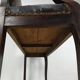 Leather bistro bench